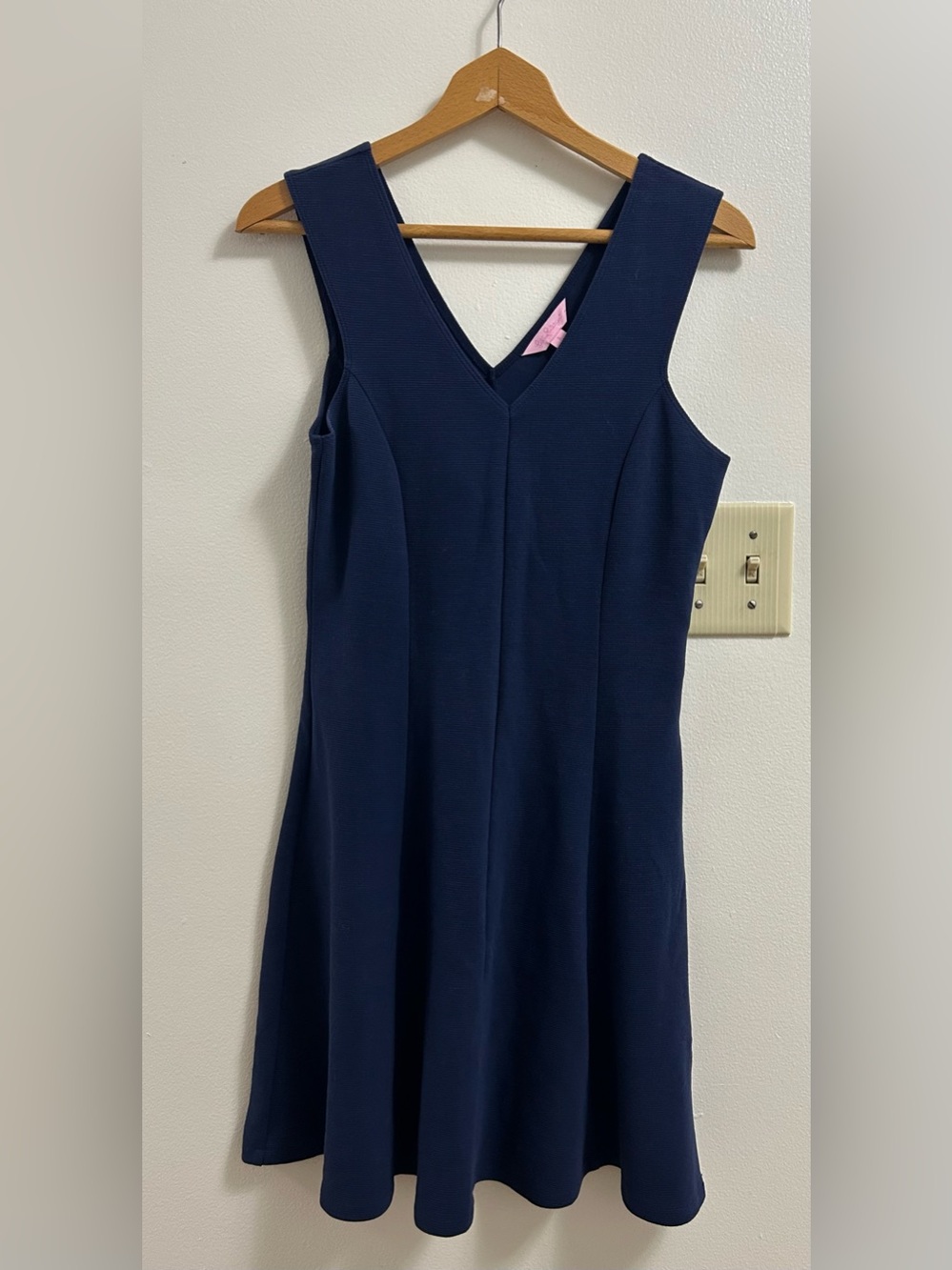 Lilly Pulitzer Navy Sleeveless V-Neck Dress (Size-S) - Picture 1 of 4